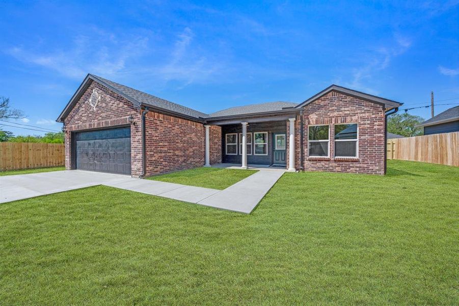 Front exterior of a new home in , Sulphur Springs, TX, highlighting curb appeal (Image 22).
