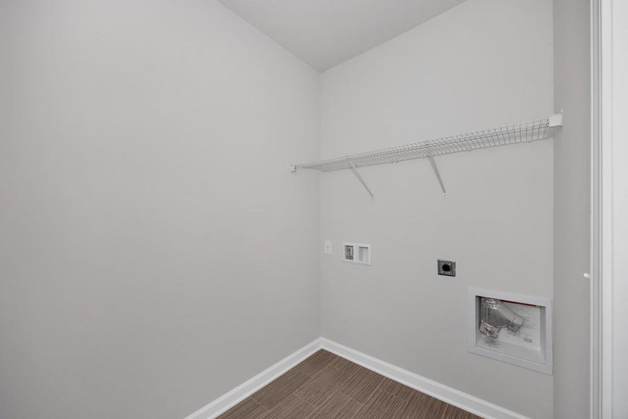 The Avery- Utility Room. Home under construction. Sample floor plan photo used for illustrative purposes only. Upgrades, selections options, and colors will vary.