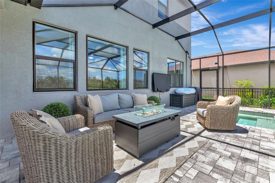 Exterior details and patio area of a home in , Parrish (Image 29).
