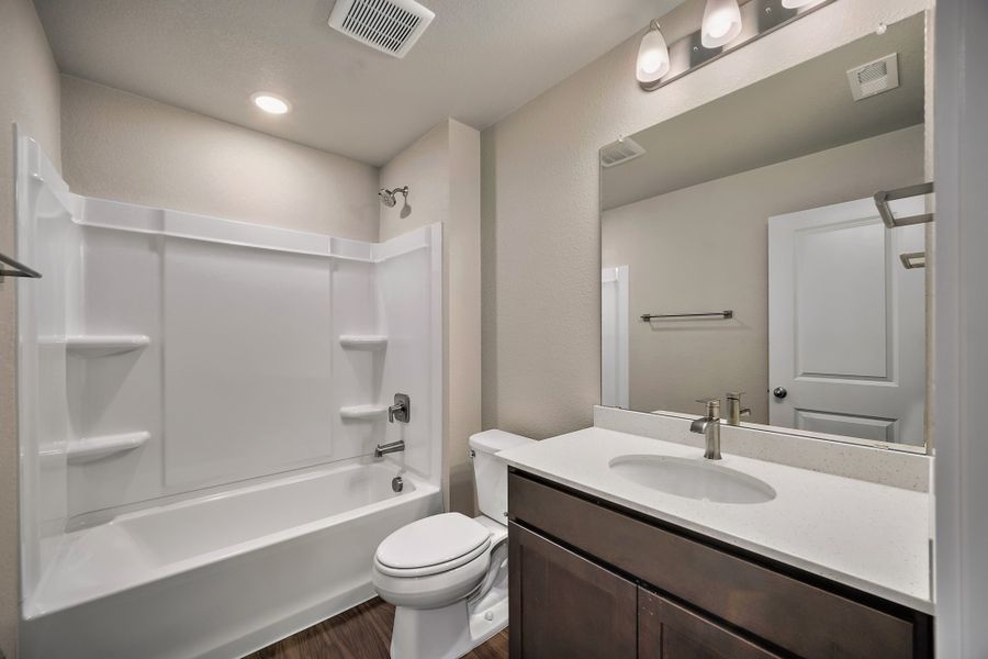 Furnished interior view inside a new home in Ridge at Lorson Ranch, Colorado Springs (Image 12).