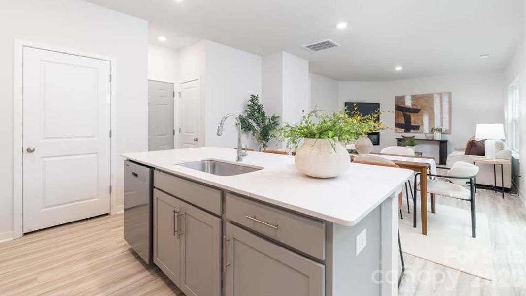 Furnished interior view inside a new home in Reedy Creek Preserve, Charlotte (Image 13).