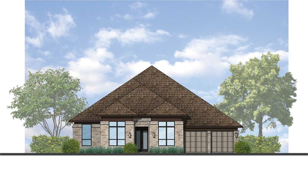 Representative rendering of the exterior for the 274 Plan by Highland Homes (Image 3). Representative rendering of the exterior for the 274 Plan by Highland Homes (Image 3).