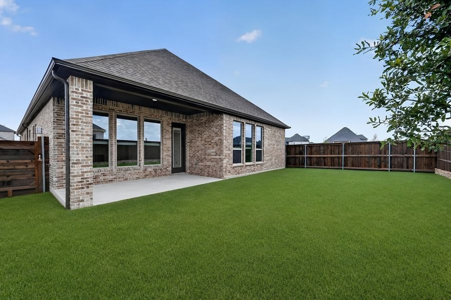 Exterior details and patio area of a home in The Ridge at Northlake, Northlake (Image 3). Exterior details and patio area of a home in The Ridge at Northlake, Northlake (Image 3).