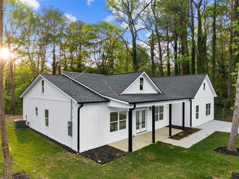 Front exterior of a new home in , Atlanta, GA, highlighting curb appeal (Image 2). Front exterior of a new home in , Atlanta, GA, highlighting curb appeal (Image 2).