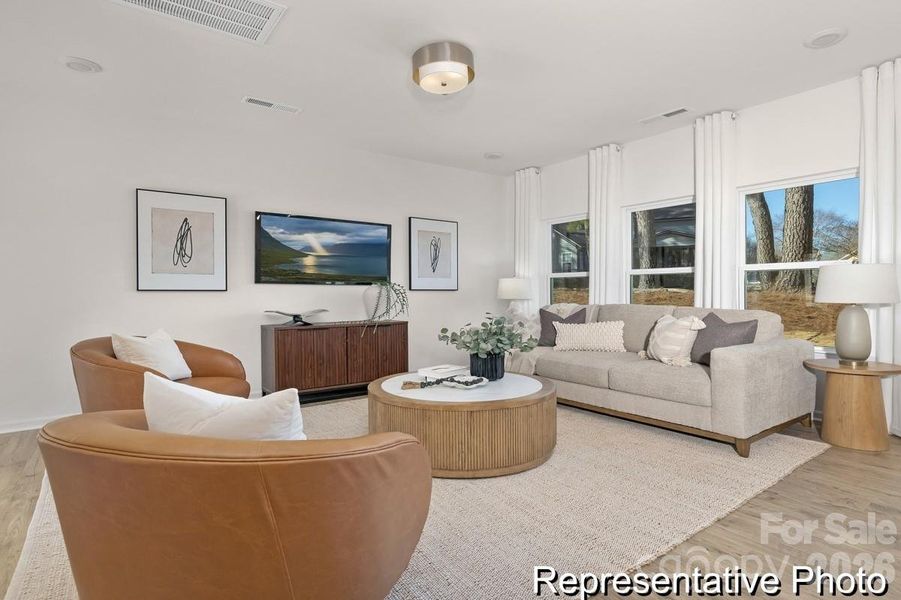 Furnished interior view inside a new home in Morgan Hills, Albemarle (Image 7).