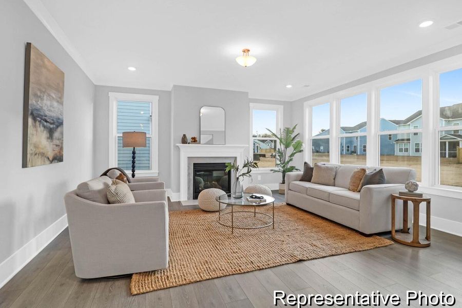 Furnished interior view inside a new home in , Ravenel (Image 12).