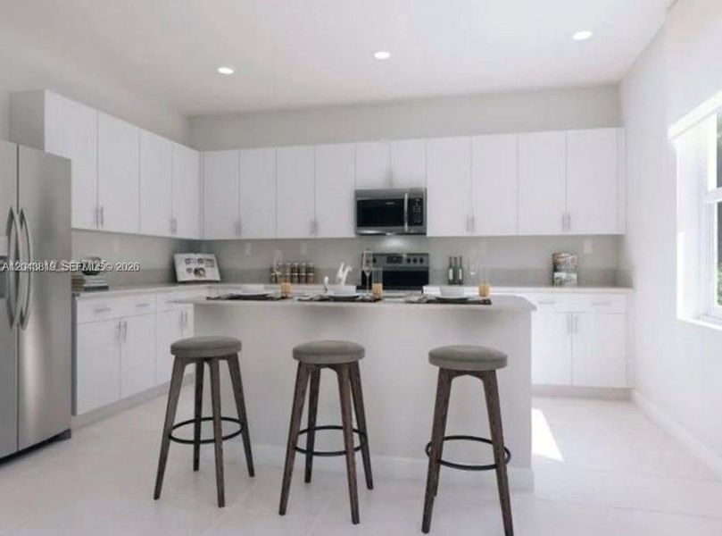 Furnished interior view inside a new home in , Miami (Image 7). Furnished interior view inside a new home in , Miami (Image 7).