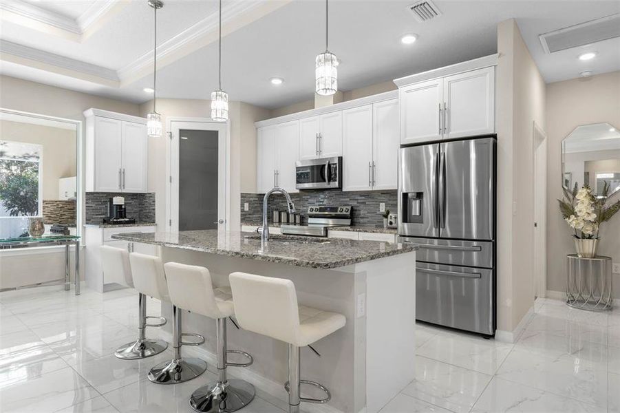 Furnished interior view inside a new home in , Palm Coast (Image 16).