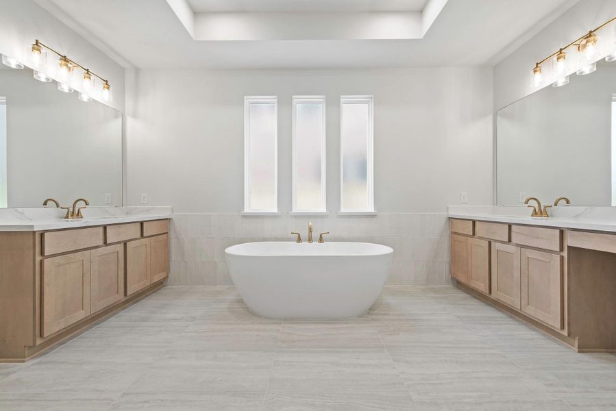 Furnished interior view inside a new home in Bridgeland, Cypress (Image 10).