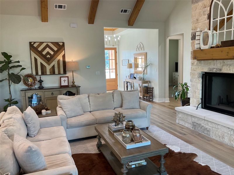 Furnished interior view inside a new home in , Liberty Hill (Image 22).