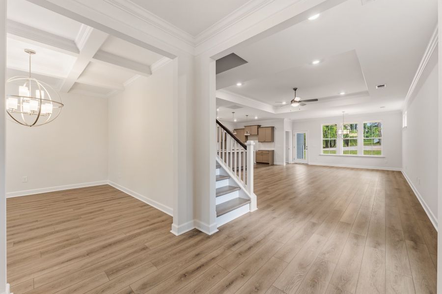 Spacious, unfurnished interior of a new home in Landing at Pine Lake, Anderson (Image 17).