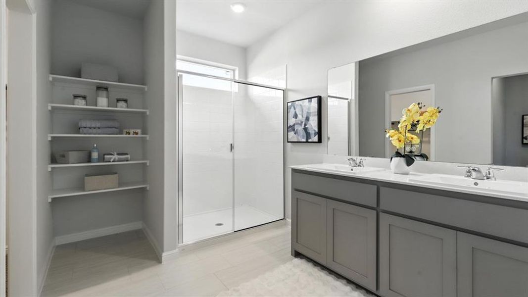 Furnished interior view inside a new home in The Canyons, Keene (Image 27). Furnished interior view inside a new home in The Canyons, Keene (Image 27).