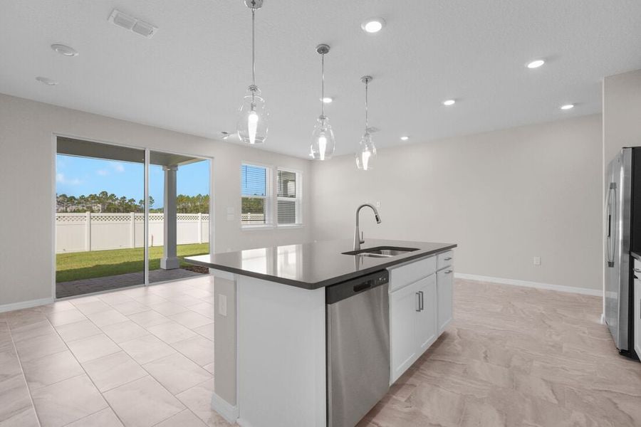 Furnished interior view inside a new home in Cherry Elm at SilverLeaf, St. Augustine (Image 5).