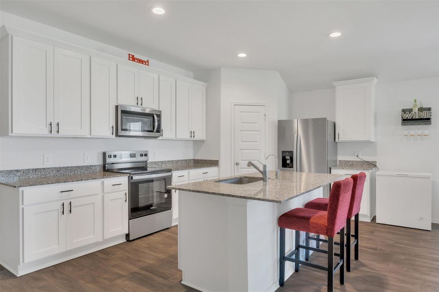 Furnished interior view inside a new home in Westward Pointe, Sealy (Image 17). Furnished interior view inside a new home in Westward Pointe, Sealy (Image 17).