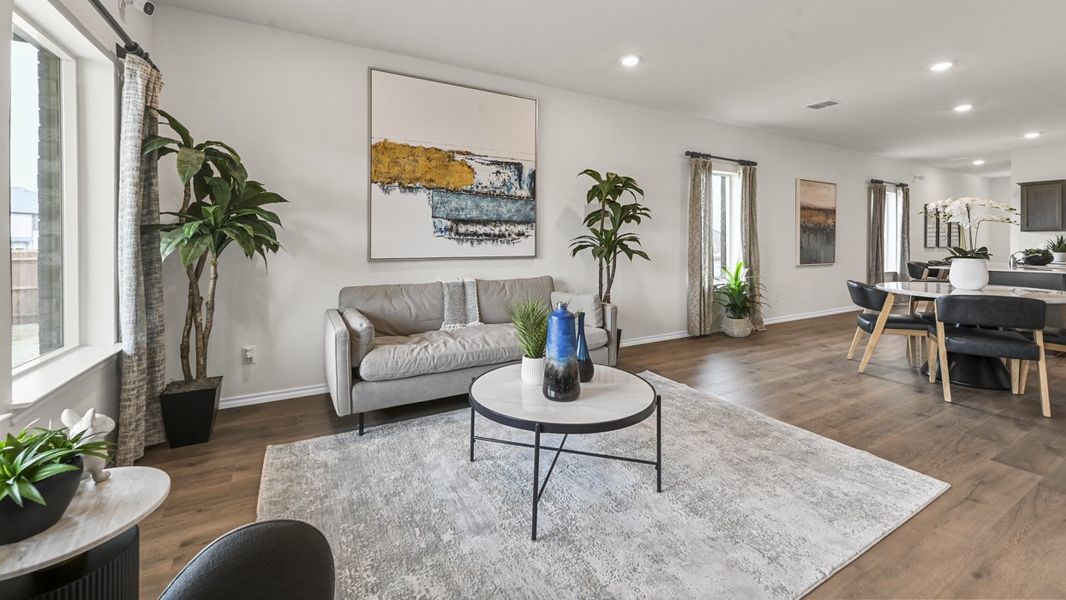 Furnished interior view inside a new home in Wildcat Ranch, Crandall (Image 17).
