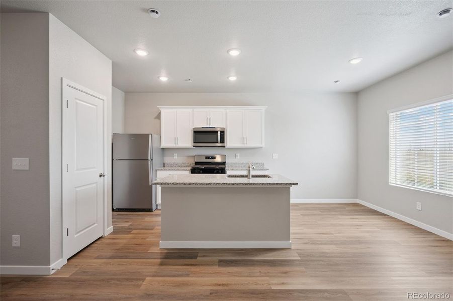 Furnished interior view inside a new home in , Fort Lupton (Image 11).