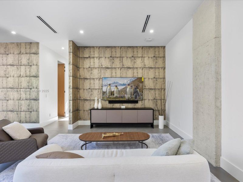 Furnished interior view inside a new home in , Miami (Image 54).