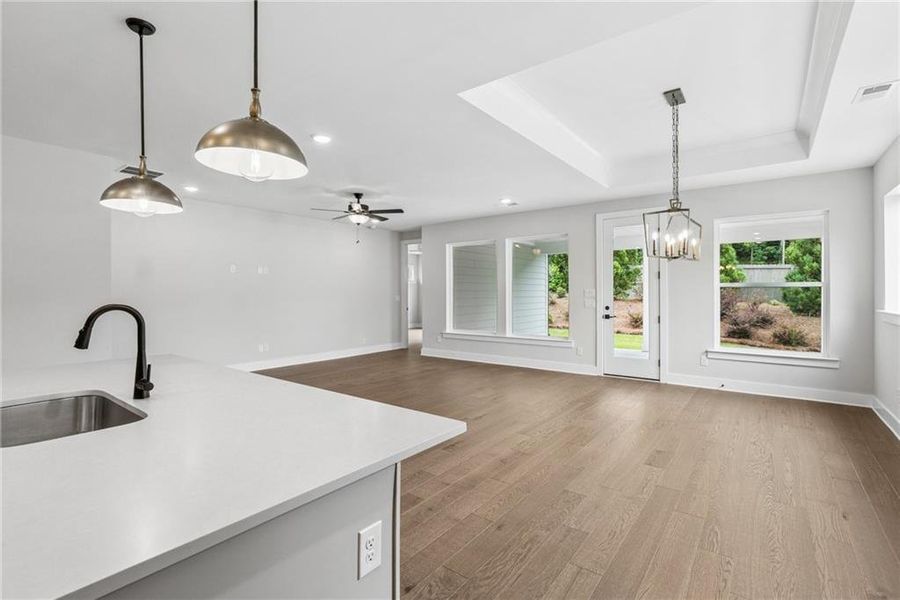 Spacious, unfurnished interior of a new home in Maple Grove at Towne Lake, Woodstock (Image 10). Spacious, unfurnished interior of a new home in Maple Grove at Towne Lake, Woodstock (Image 10).
