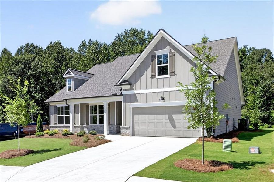 Front exterior of a new home in , Athens, GA, highlighting curb appeal (Image 24).