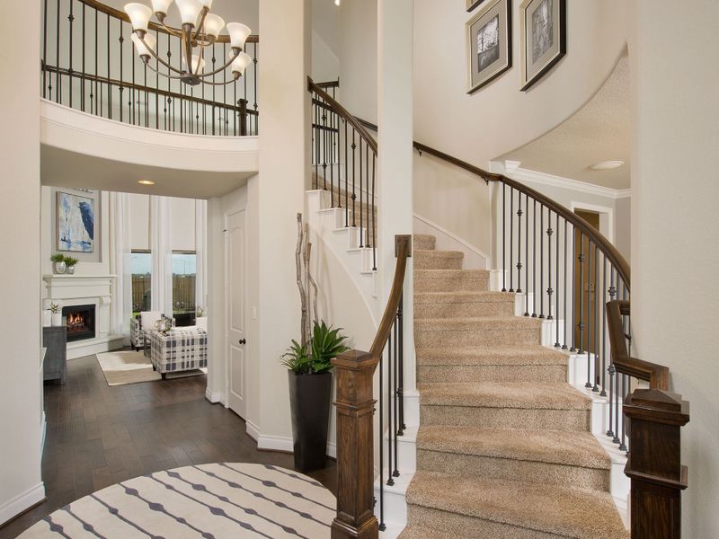 Representative furnished interior of a home built from the 3791W by Perry Homes in Valencia, Manvel (Image 9).