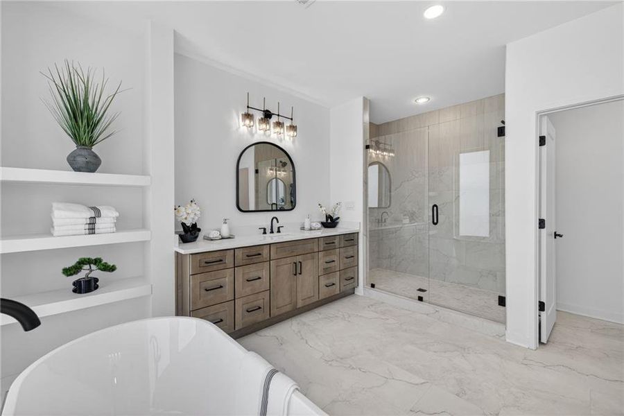 Furnished interior view inside a new home in , Atlanta (Image 14). Furnished interior view inside a new home in , Atlanta (Image 14).