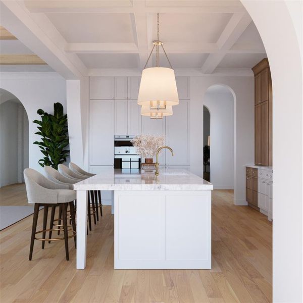 Furnished interior view inside a new home in , Dallas (Image 6).