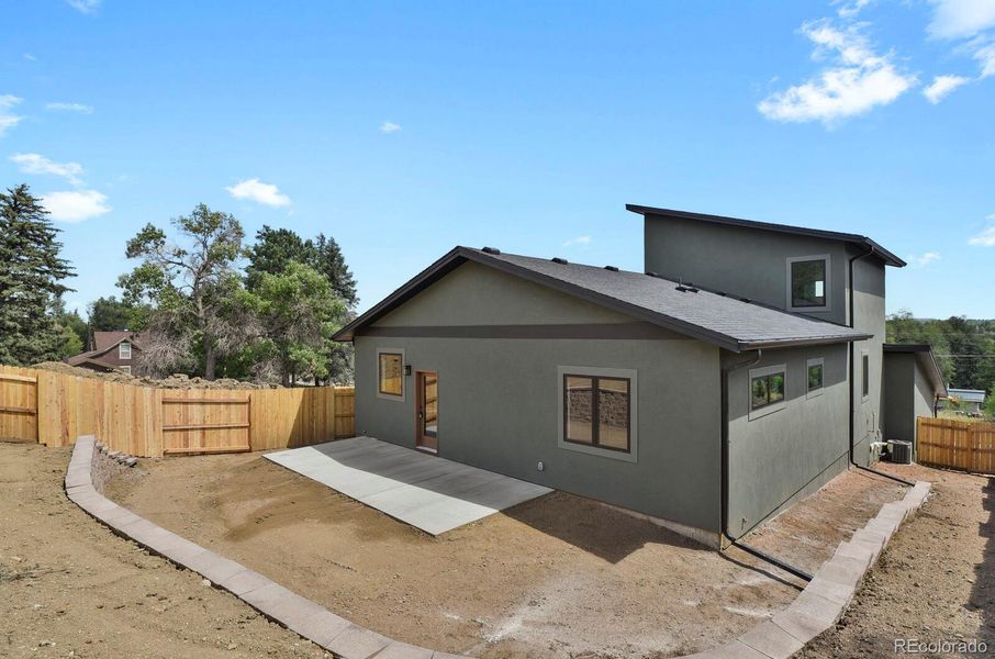 Exterior details and patio area of a home in , Colorado Springs (Image 29). Exterior details and patio area of a home in , Colorado Springs (Image 29).
