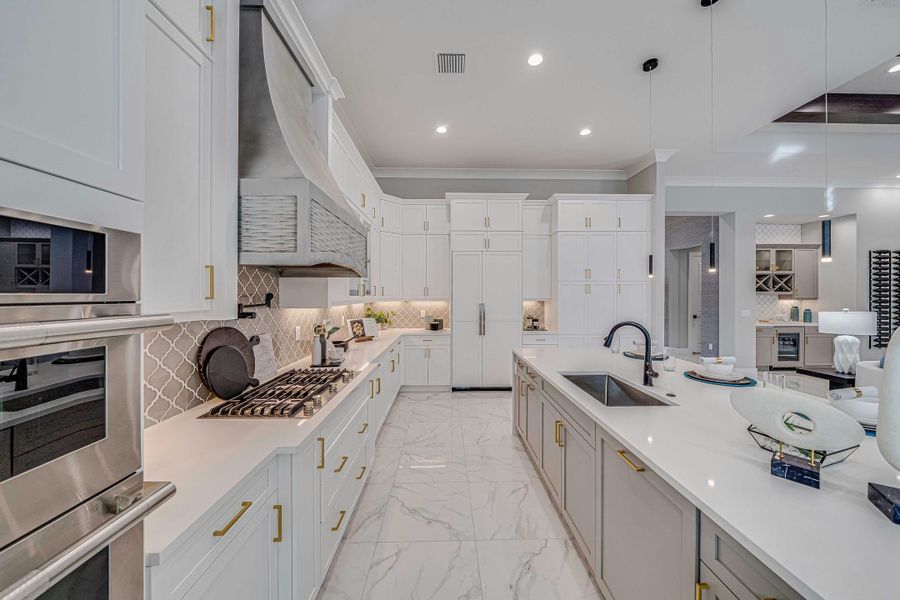 2D floor plan layout for the Sand Dollar Grande by GHO Homes in The Strand, Indian River Shores, FL (Image 98).