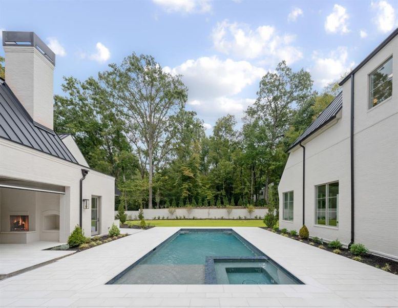 Exterior details and patio area of a home in , Atlanta (Image 34).