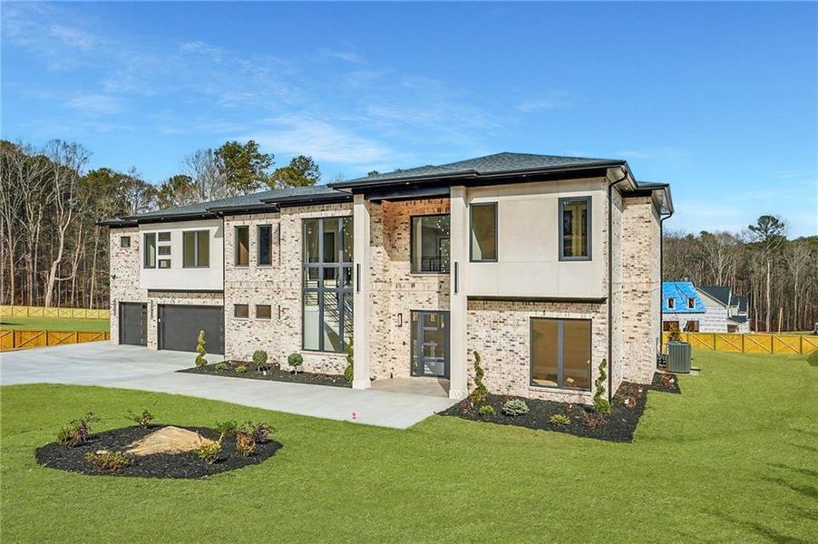 Front exterior of a new home in , Dacula, GA, highlighting curb appeal (Image 27). Front exterior of a new home in , Dacula, GA, highlighting curb appeal (Image 27).