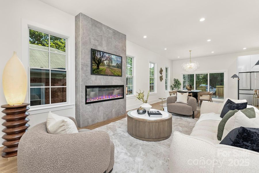 Furnished interior view inside a new home in , Charlotte (Image 36).