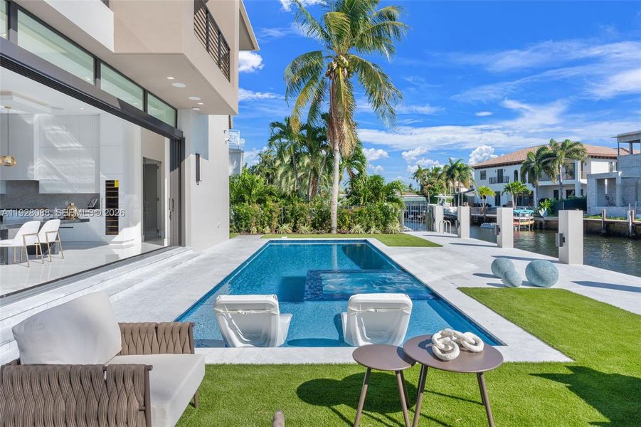 Exterior details and patio area of a home in , Lighthouse Point (Image 28).