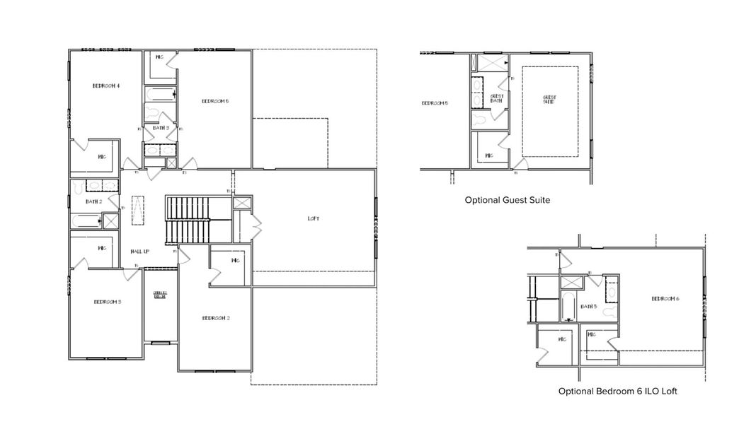 2D floor plan layout for the Sanctuary II by DRB Homes in Richvale Estates, Fairview, TN (Image 4). 2D floor plan layout for the Sanctuary II by DRB Homes in Richvale Estates, Fairview, TN (Image 4).