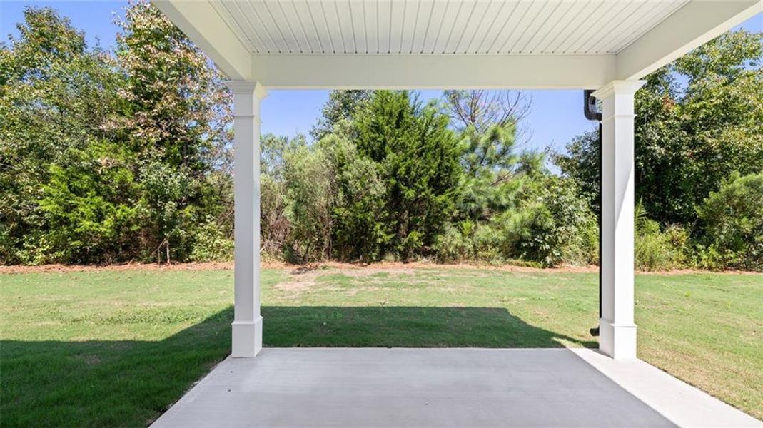 Exterior details and patio area of a home in Bridle Creek, Locust Grove (Image 4).