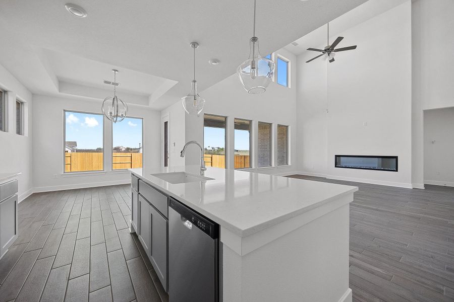 Furnished interior view inside a new home in Flora - 60', Hutto (Image 7).