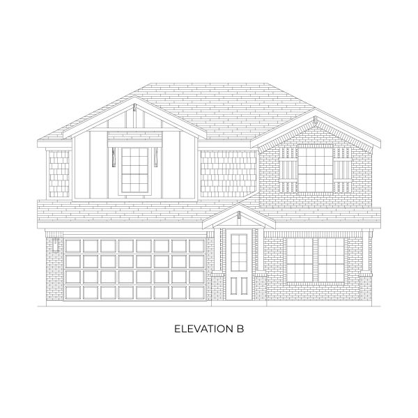 Representative rendering of the exterior for the Reagan Select F by First Texas Homes (Image 4).