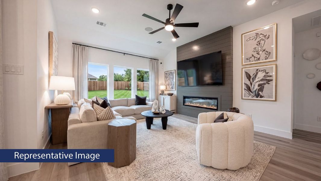 Representative furnished interior of a home built from the Madison Select F by First Texas Homes in Las Lomas, Forney (Image 8).