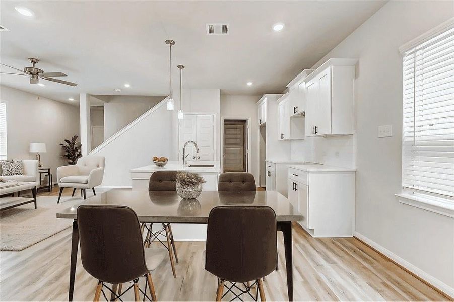 Furnished interior view inside a new home in , Houston (Image 4).