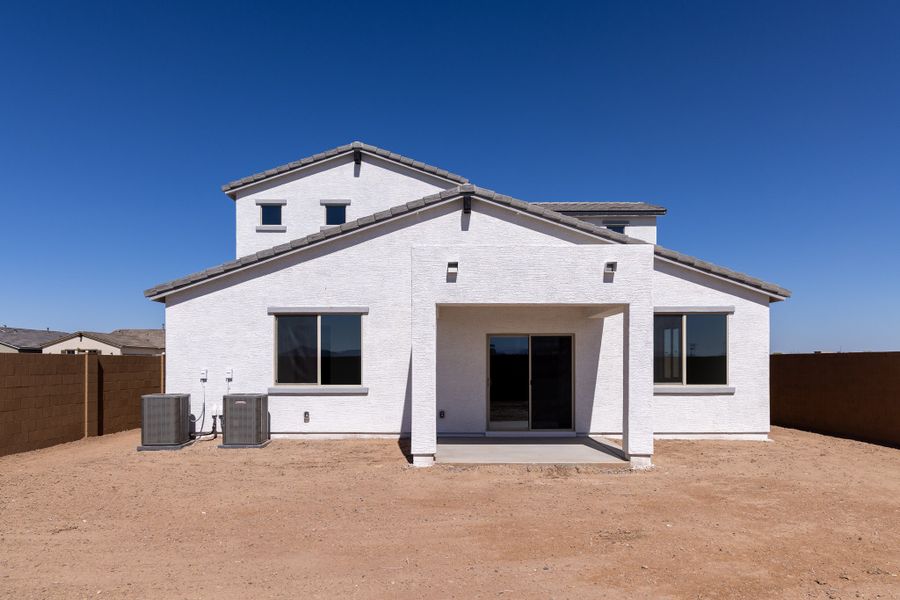 Exterior details and patio area of a home in Rancho Santa Rosa, Maricopa (Image 3).