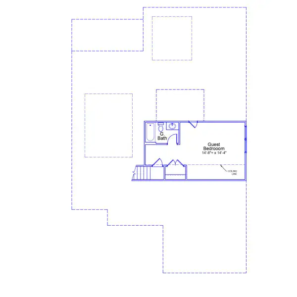 2D floor plan layout of this home in Fieldstone, Lexington, NC (Image 3).