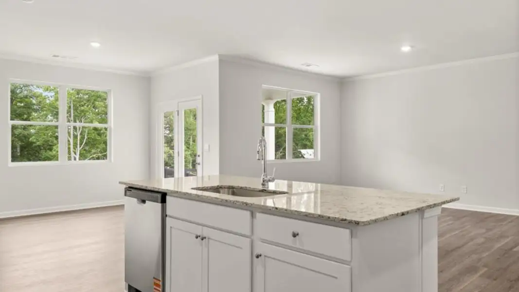 Furnished interior view inside a new home in Oaks at Cedar Grove, Fairburn (Image 3).