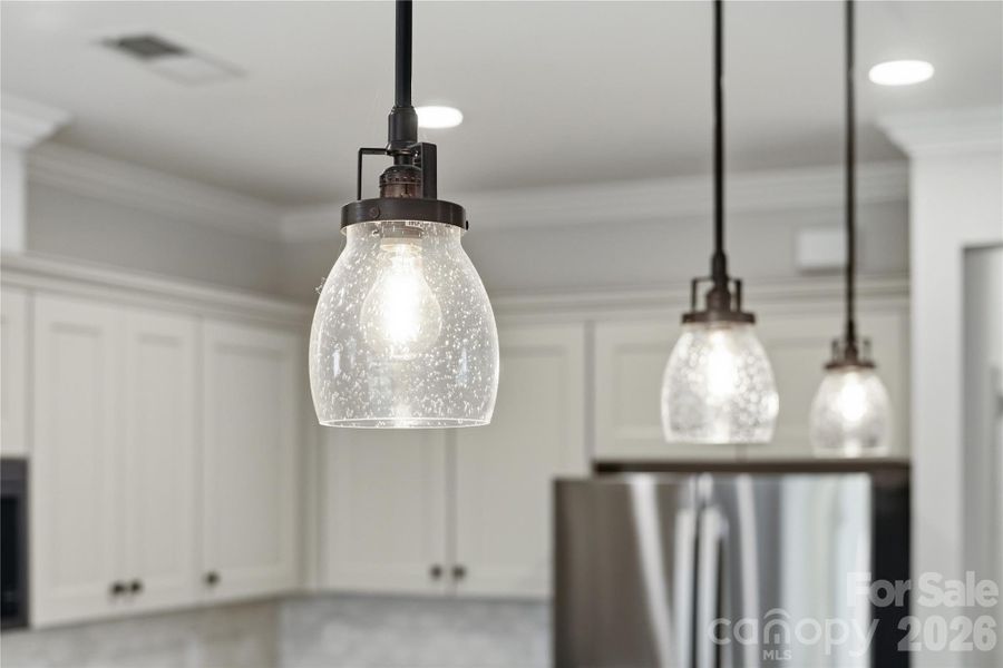 Upgraded lighting fixtures Upgraded lighting fixtures