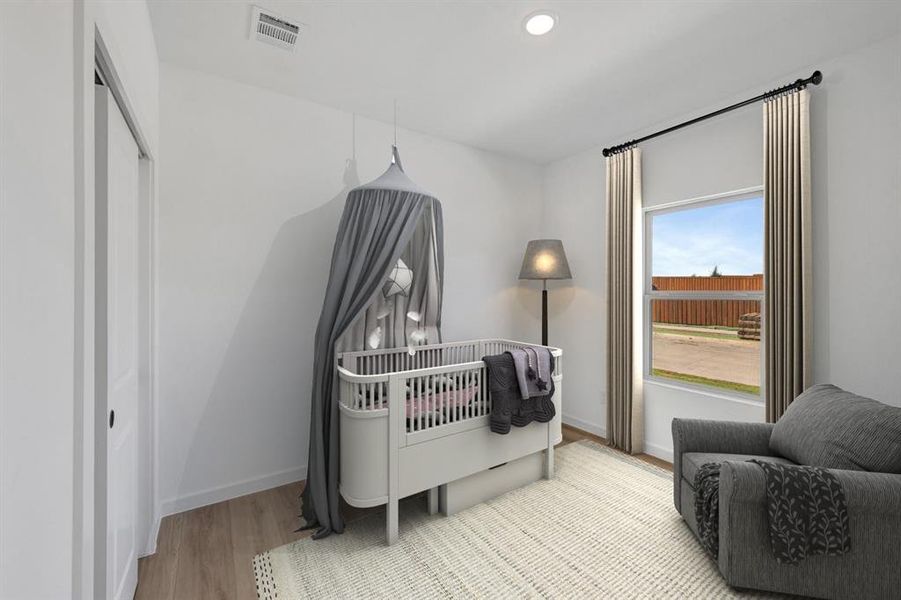 Furnished interior view inside a new home in Aspire at Noble Ridge, Howe (Image 17).