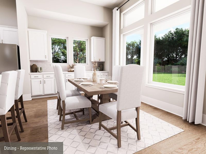Furnished interior view inside a new home in The Woodlands Hills - Premier Collection, Willis (Image 27).