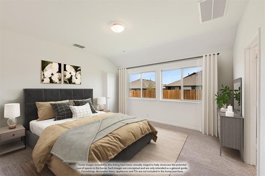 Furnished interior view inside a new home in Bear Creek Elements, Lavon (Image 10).