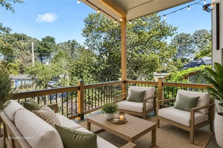 Exterior details and patio area of a home in , Atlanta (Image 27). Exterior details and patio area of a home in , Atlanta (Image 27).