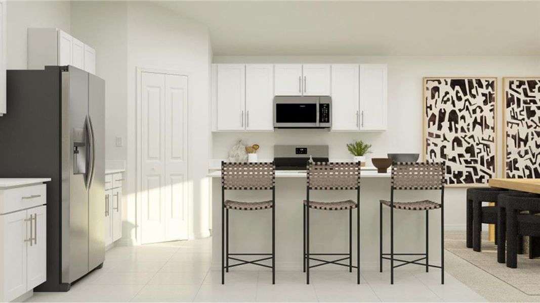 Furnished interior view inside a new home in , Eustis (Image 7).