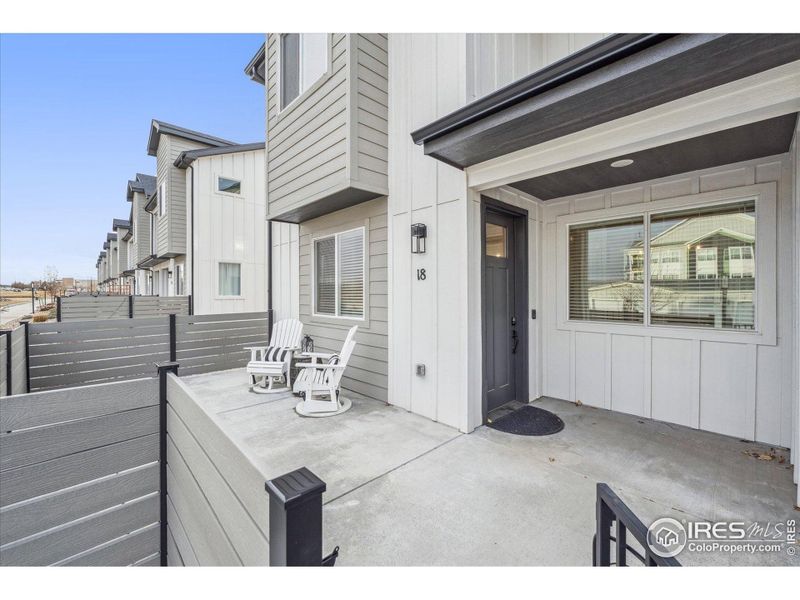 Exterior details and patio area of a home in , Greeley (Image 3).