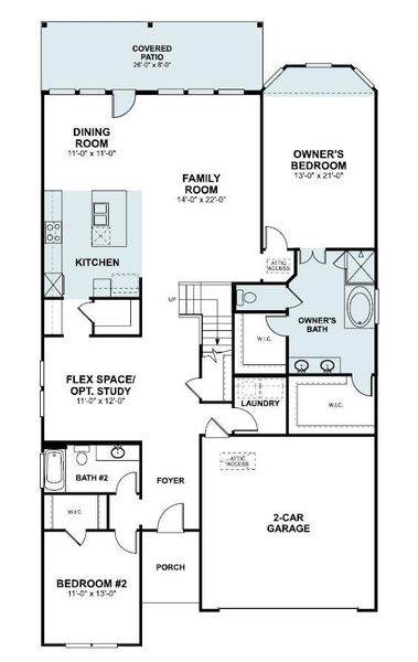 2D floor plan layout of this home in Edgewood, Leander, TX (Image 1). 2D floor plan layout of this home in Edgewood, Leander, TX (Image 1).