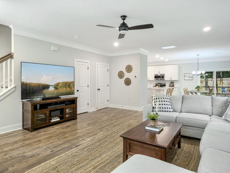 Furnished interior view inside a new home in , James Island (Image 17).